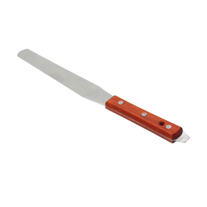 Espátulas con mango de madera de acero inoxidable cuchillo de tinta/cuchillo de pala para serigrafía tinta de mezcla usada - Product Image 1