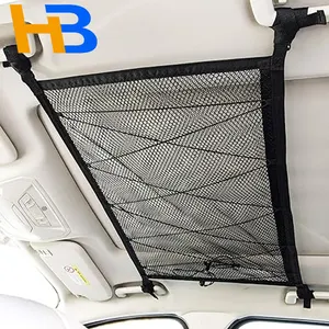 Car Ceiling Cargo Net Pocket,Strengthen Load-Bearing Adjustable