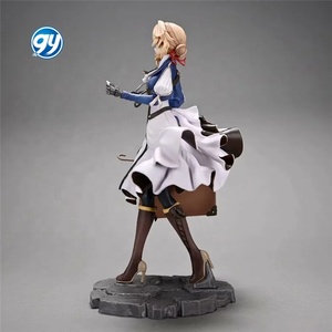 Figurine GK Violet <span class=keywords><strong>Evergarden</strong></span> tenant une valise, modèle de collection, cadeau anime, poupée, jouet d'action, artisanat en plastique - Product Image 1