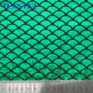 Polyester Spandex 4 Cách Căng In Ấn Nàng Tiên Cá Lá Vải Cho Xà Cạp Và Đồ Bơi - Product Image 3