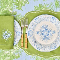 Serviettes de table de Noël personnalisées brodées, tailles irrégulières, romantisme rustique, sets de table multicolores, nappe classique lavable