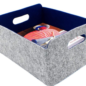 Cajas de almacenamiento de punto de fábrica, Cubo de almacenamiento plegable con moldura integrada, organizador de contenedores - Product Image 1