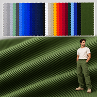 Tissu sergé T/C 80/20 240GSM prêt à expédier, vente en gros, largeur 58/60 pouces, tissu uniforme, plus de 50 couleurs en stock, livraison rapide