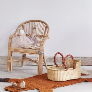 Natural Rattan Wicker Dining <b>Chair</b> Eco-Friendly Minimalist Design Customizable <b>Kids</b> Room Nursery Furniture for Babies Living - Product Image 5