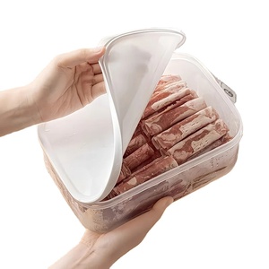 Caja de almacenamiento para refrigerador de 1200 ml/40.58 oz, material ecológico, caja reutilizable para almacenamiento de alimentos, caja hermética para conservar la frescura. - Product Image 1