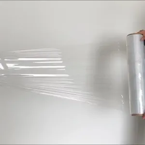 Factory Wholesale Clear <b>Plastic</b> Wrapping Film Pallet Packing <b>Wrap</b> Film 80 Gauge 40kg Transparent Lldpe Stretch Film Jumbo Rolls - Product Image 6