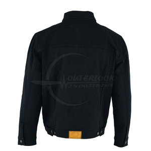 Manches longues col boutonné 100% coton jean hommes veste haute qualité tenue décontracté hommes jean veste - Product Image 3