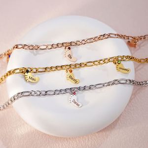 Bracelet Trèfle en Acier Inoxydable, Finition Brillante, Léger, Confortable, Sans Intermediaire, Vente Directe Transfrontalière - Product Image 2