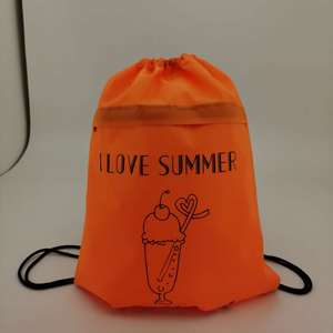 Cute 190T Polyester <strong>Drawstring</strong> <strong>Backpack</strong> Bags Wholesale Nylon <strong>Drawstring</strong> Bag - Product Image 2