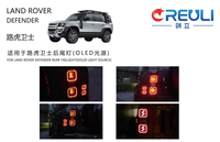 Feux arrière OLED LED personnalisés CREULI Plug & Play, barre de feux stop fumés séquentiels pour hayon, pièces automobiles pour Land Rover Defender