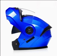 Nouveau casque de moto intégral blanc à visière relevable, homologué DOT, en ABS, modulaire, double visière, universel quatre saisons
