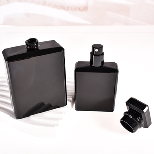 Thiết kế mới 50ml 100ml 1.7oz.3.4oz.Gloss Đen rỗng Nước hoa xịt chai nước hoa chai thủy tinh với 15mm uốn đầu - Product Image 2