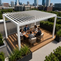 Auvent de tente, véranda, auvent de spa, gazebo BBQ, abri de voiture, abri de jardin, pergola 3x5m, couverture de terrasse, abri extérieur, pavillon en verre
