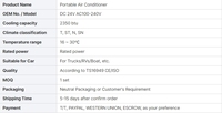 Mini Aire Acondicionado para Tienda de Campaña, Nuevo Estilo, 220V/110V, Calefacción y Refrigeración, Aire Acondicionado Exterior para Camioneta, Furgoneta, Cabina, Ventilador de 12V