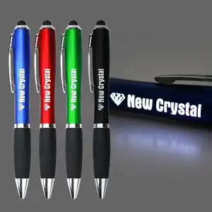 批发高品质流行广告礼品促销激光标志发光二极管灯笔定制灯笔