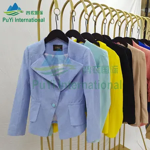 Ladies thin suits coats used clothes fashion jacket wholesale clothing supplier second hand clothes jackets