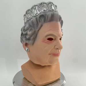 Masque Latex Adulte Halloween couronne <span class=keywords><strong>Elizabeth</strong></span> Cosplay masque pour Halloween Costume - Product Image 3