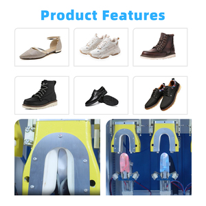 Máquina <span class=keywords><strong>de</strong></span> moldeo <span class=keywords><strong>de</strong></span> doble frío y doble calor para la parte trasera <span class=keywords><strong>de</strong></span> calzado deportivo, para la colocación <span class=keywords><strong>de</strong></span> la parte superior y el talón del calzado. - Product Image 2