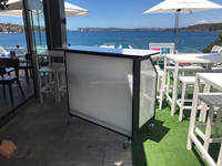 Table de cocktail lumineuse avec télécommande, éclairage led rvb, portable, pour bar de bistrot ou bar, ambiance disco, intérieur
