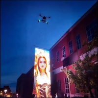 Drone Publicitaire Léger Muen avec Écran LED pour Projection Numérique Volante : Solution de Bannière Marketing Événementiel à Fort Impact