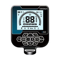 Détecteur de métaux souterrain portable V60 noir, outil de détection à point fixe, professionnel pour la chasse au trésor et la prospection en extérieur