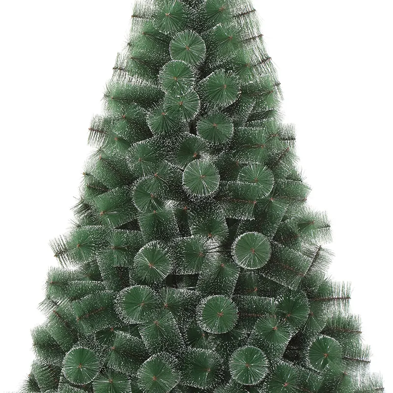 Aghi di pino punteggiati bianchi serie white dot appesi agli alberi albero decorativo di natale artificiale di lusso