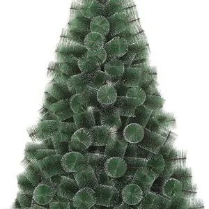 Seri Titik Putih Jarum Pinus Bertitik Putih Menggantung dari Pohon Mewah Pohon Dekoratif Natal Buatan