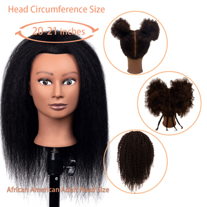 <span class=keywords><strong>Testa</strong></span> di manichino 100% capelli umani con supporto parrucchiere Styling cosmetologia manichino pratica formazione <span class=keywords><strong>testa</strong></span> di bambola - Product Image 4