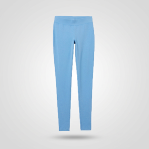 Leggings de Yoga Azules Sólidos de Cintura Alta para Mujer, Elásticos en Cuatro Direcciones, Largos hasta el Tobillo, Pantalones Deportivos - Product Image 2