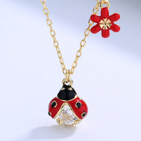 Bijoux fins, collier avec pendentif en forme d'œuf de scarabée en argent sterling 925 pour femmes