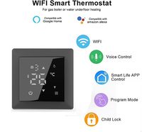 Termostato Inteligente WiFi HY517, Controlador de Temperatura Ambiente Programable, Compatible con Alexa, Google WiFi y Tuya, para Calefacción Eléctrica