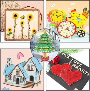 <span class=keywords><strong>Fogli</strong></span> <span class=keywords><strong>di</strong></span> legno <span class=keywords><strong>di</strong></span> tiglio Pack <span class=keywords><strong>1</strong></span>.5mm 2mm legno non finito per Cricut Maker creazione e taglio Laser fai da te modello <span class=keywords><strong>di</strong></span> giocattoli Puzzle artigianali <span class=keywords><strong>1</strong></span>/16x12x12 - Product Image 3