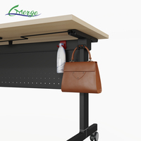 Table de formation modulaire en métal à plateau rabattable, taille personnalisée, directement de l'usine, pour salle de conférence, bureau et salle de séminaire