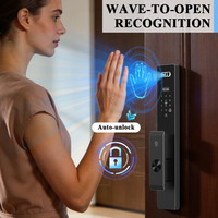 Cerradura Inteligente para Puerta CAMAKT 2025 con Reconocimiento Facial 3D y Cámara para Puertas de Madera/Acero/Vidrio, Pantalla de 4.5 Pulgadas, Aplicación Tuya, Resistente al Agua, para Exteriores