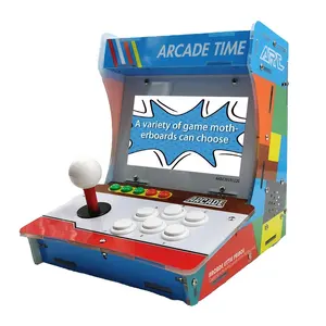 Mesin meja Mini arkade akrilik, Kit permainan klasik Retro 60 dalam 1