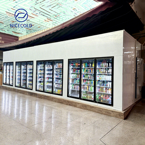 ตู้แช่เบียร์พร้อมกระจกติดผนังประตูตู้แช่<span class=keywords><strong>เย็น</strong></span>สำหรับร้านสะดวกซื้อ - Product Image 1