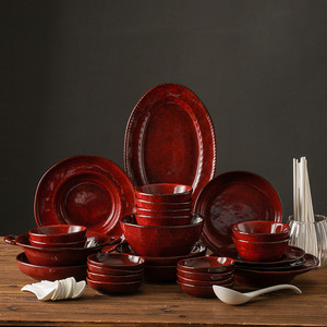 Tazas y Platillos de Café Retro con Efecto Horno, Tazas para Té de la Tarde, Tazas y Platillos de Alta Calidad - Product Image 2