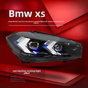 Ensemble de phares pour voiture <span class=keywords><strong>MT</strong></span> X5 14-18 F15/F16 OLIVER avec feux de jour à LED et clignotants 24V 55W - Product Image 1