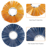 Haute dureté 6 3/8 "X 24" & 162mm * 610mm neige Poly/acier mixte gaufrette balayeuse brosse Angle balai balayeuse accessoire gaufrette brosses
