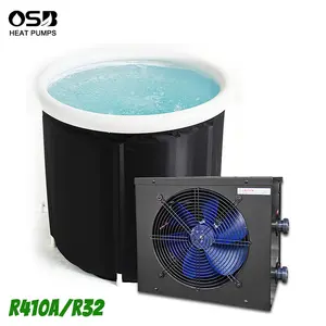 Groothandel Draagbare 1/2 Hp Aquarium Koude Dompelbak Watergekoelde Chiller Koeler Ijsbad 1hp Koelapparatuur Voor Ijsbad