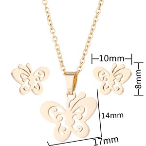 Collier tendance en acier inoxydable avec chaîne à maillons en forme d'animal/cœur pour les fêtes - Product Image 5