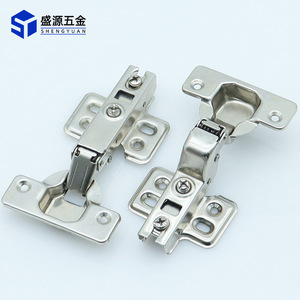 Shengyuan Furniture Hinge Full Surface Cold Rolled Steel Soft Closing For Cabinets And Wardrobes - Product Image 1