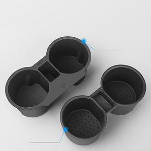 Soporte de silicona para vasos para Tesla Model 3/Y, soporte para vasos para consola central, estabilizador, clip para vasos a prueba de golpes - Product Image 4