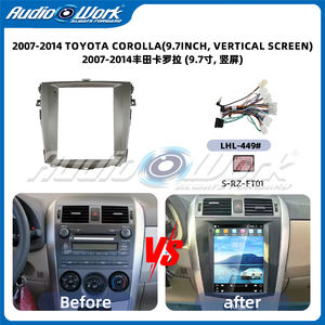 Nouvel autoradio Android 9,7 pouces à écran tactile pour Toyota Corolla 2007-2014, double DIN, lecteur DVD de voiture, cadre audio de voiture - Product Image 2