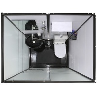 Ensembles de Blocs Sanitaires Modulaires Portables Complets en Plastique avec Douche et Toilettes Combinées