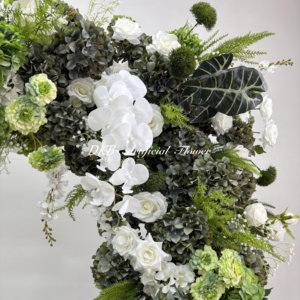 Arco <span class=keywords><strong>de</strong></span> Flores Cuadrado <span class=keywords><strong>de</strong></span> 8x8 pies con Decoración Floral Verde para Fiestas Temáticas <span class=keywords><strong>de</strong></span> <span class=keywords><strong>la</strong></span> <span class=keywords><strong>Selva</strong></span>, Estilo 2026, para Arreglos Florales - Product Image 4