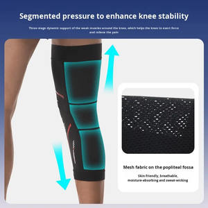 Genouillères de compression longues respirantes avec conception de fosa popliteale, absorption des chocs, protection anti-collision pour le sport - Product Image 3