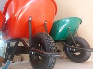 दक्षिण अमेरिकी ट्रपर गुणवत्ता धातु ट्रे हल्के फोल्डेबल टिकाऊ 4-व्हील व्हीलबैरो कारलेट - Product Image 5