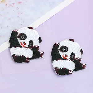 Small Animal Embroidery Subsidizes Cute Red Panda Patches For Children's Clothing Accessories