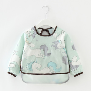 Bavoir pour bébé à manches longues avec tablier de poche pour enfant - Product Image 3